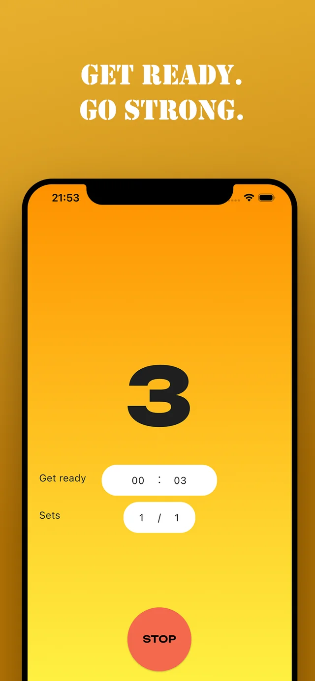 Gym Chrono ready screen